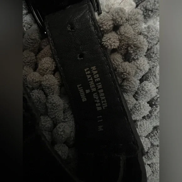 Tory Burch Women’s Leather Wedge Sandals size 11 Black with Box - Picture 6 of 8